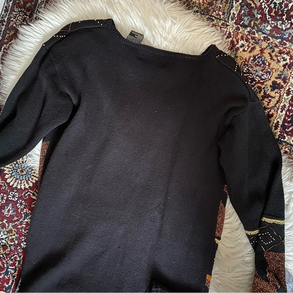 Vintage 90's Native Nits Beaded Sweater - Picture 10 of 12